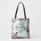 Er is schitterend overal rond Butterflies en Rozen Tote Bag (Voorkant)
