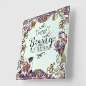 Er is schitterend overal rond Butterflies en Rozen Vierkante Klok (Hoek)