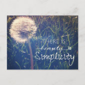 Er is schoonheid in eenvoud briefkaart (Voorkant)
