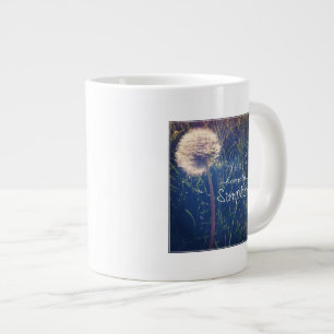 Er is schoonheid in eenvoud grote koffiekop