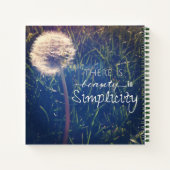 Er is schoonheid in eenvoud notitieboek (Achterkant)