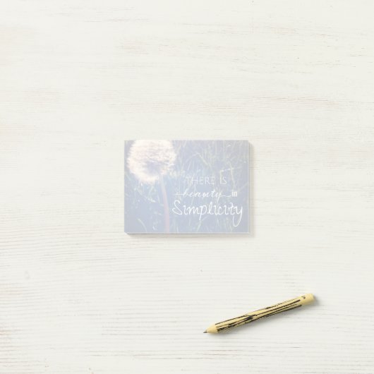 Er is schoonheid in eenvoud post-it® notes (Op bureau)