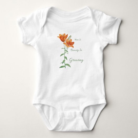 ER IS SCHOONHEID IN GROEIEN BABY ROMPERTJE (Voorkant)