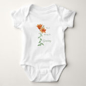 Er is schoonheid in het kweken van bloemen Baby bo Romper (Voorkant)
