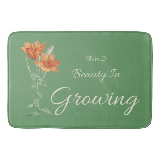 Er is schoonheid in het kweken van bloemengroen en badmat (Voorkant)