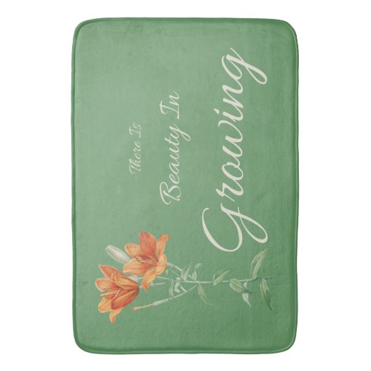 Er is schoonheid in het kweken van bloemengroen en badmat (Voorkant Verticaal)