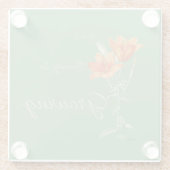 Er is schoonheid in het kweken van tijgerlelie glazen onderzetter (Achterkant)