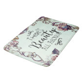 Er is schoonheid rondom vlinders en rozen badmat (Gekanteld)