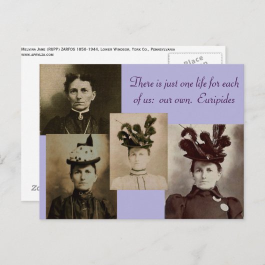 Er is slechts één leven voor elk van ons: briefkaart (Voorkant / Achterkant)