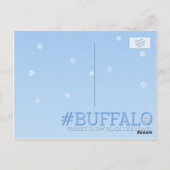 Er is 'sneeuw' die ons nu stopt Buffalo Briefkaart (Achterkant)