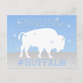 Er is 'sneeuw' die ons nu stopt Buffalo Briefkaart (Voorkant)