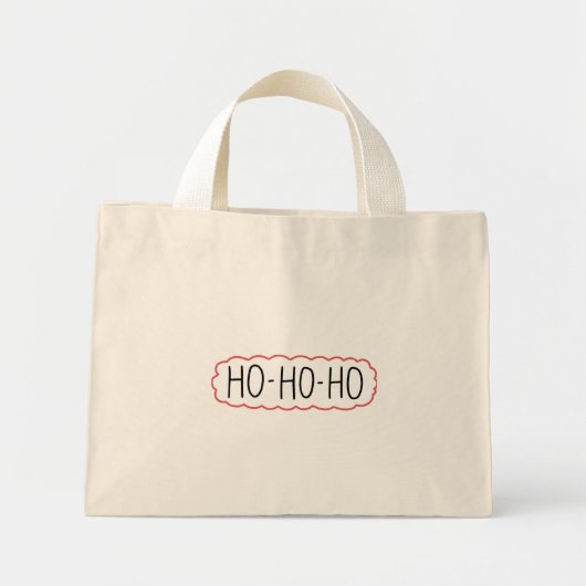 Er is sneeuw zoals thuis Kerstmis Mini Tote Bag (Voorkant)