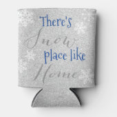 Er is SNEEUWPLAATS zoals thuis! Winter Snowflake Blikjeskoeler (Voorkant)