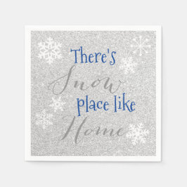 Er is SNEEUWPLAATS zoals thuis! Winter Snowflake Servet