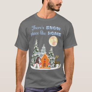 Er is sneeuwruimte als huisbagetje Wintry douches T-shirt