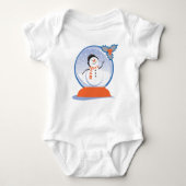 Er is "Snowbody" zoals ik Snowglobe Design Romper (Voorkant)