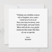 Er Is Tegenwoordig Heel Veel Te Gaan Feestdagenkaart (Achterkant)