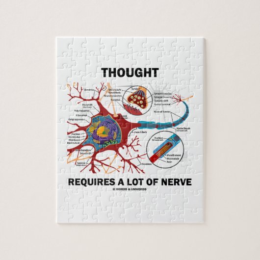 Er is veel zenuwen nodig (neuron/synapse) legpuzzel (Verticaal)