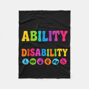 Er Is Vermogen In Elke Handicap Inclusie Quo Fleece Deken