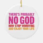 Er is waarschijnlijk geen God Keramisch Ornament (Achterkant)