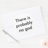 Er is waarschijnlijk geen god ronde sticker (Envelop)