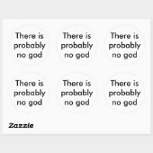 Er is waarschijnlijk geen god ronde sticker (Vel)