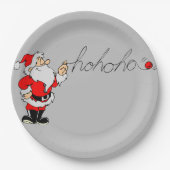 Er is wat Ho Ho Ho's Kerstman Papieren Bordje (Voorkant)