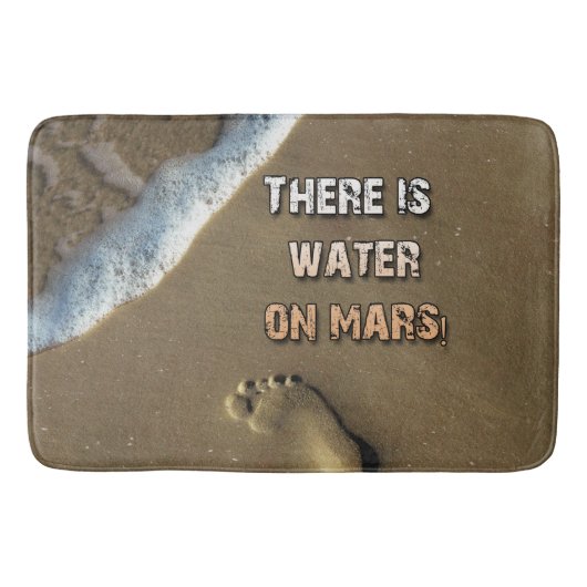 Er is water op Mars Bath Mat. Badmat (Voorkant)