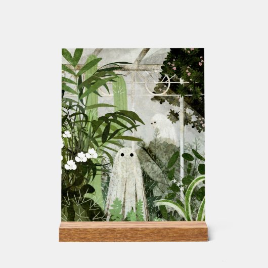 Er is weer een geest in de kas... acryl bord (Voorkant)