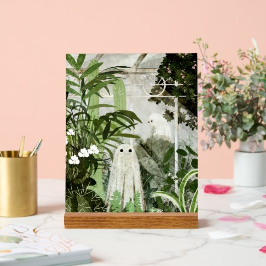 Er is weer een geest in de kas... acryl bord (Huwelijk)