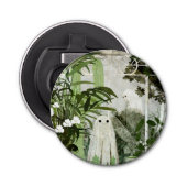 Er is weer een geest in de kas... button flesopener (Voorkant)