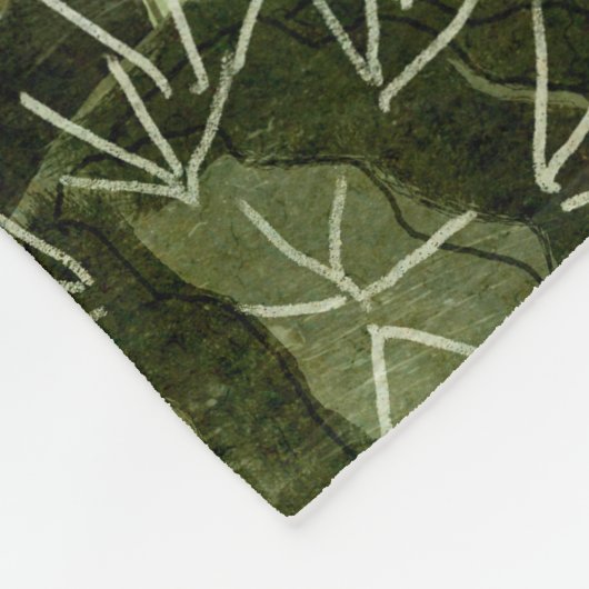 Er is weer een geest in de kas... fleece deken (Hoek)