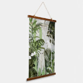 Er is weer een geest in de kas... hangend wandkleed (Gebogen)