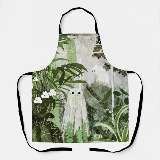 Er is weer een geest in de kas... schort (Voorkant)