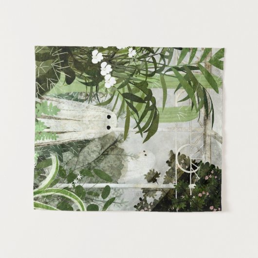 Er is weer een geest in de kas... wandkleed (Voorkant (horizontaal))