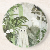 Er is weer een geest in de kas... zandsteen onderzetter (Voorkant)