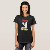 Er is Wind Kitesurfer Kiteboarding Vintgae T-shirt (Voorkant volledig)