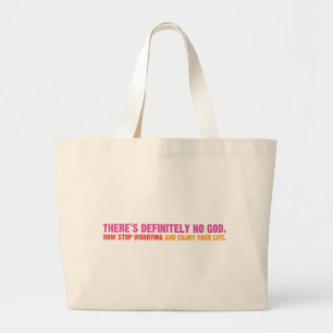Er is zeker geen God Grote Tote Bag