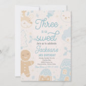 Er is zo'n lief kerstkoekje verjaardagsfeestje kaart (Voorkant)