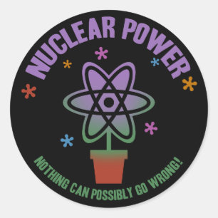 Er kan niets misgaan! ronde sticker