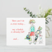 Er kan vandaag geen crisis zijn...humoristische La Feestdagenkaart (Staand voorkant)