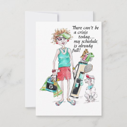 Er kan vandaag geen crisis zijn...mijn schema is v (Voorkant)