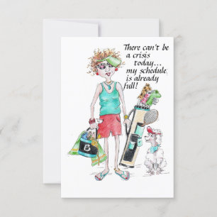 Er kan vandaag geen crisis zijn...mijn schema is v