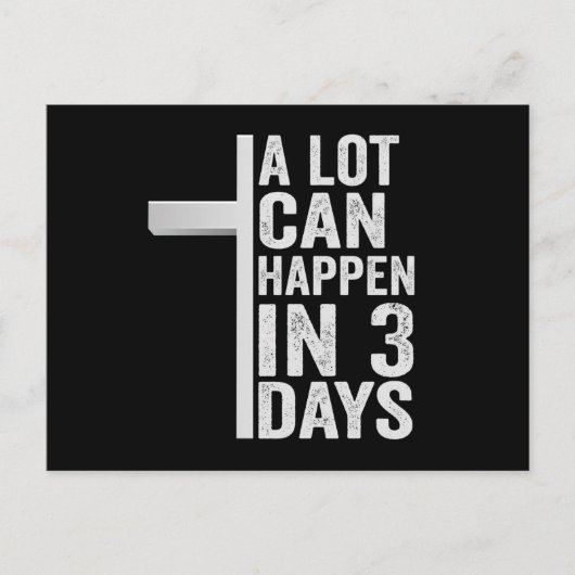 Er kan veel gebeuren in 3 dagen Grappige Paszondag Briefkaart (Voorkant)