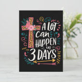 Er kan veel gebeuren in 3 dagen Jezus Pasen Kaart (Staand voorkant)