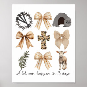 Er kan veel gebeuren in drie dagen Coquette Bow Ch Poster