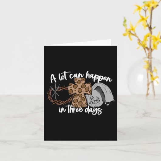 Er kan veel gebeuren in drie dagen dat vrouwen Chr Kaart (Gele Bloem)