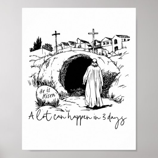 Er kan veel gebeuren over 3 dagen Christelijke paa Poster (Voorkant)