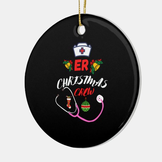 ER Kerstmis Crew Keramisch Ornament (Links)