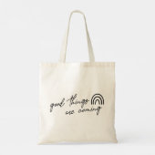 Er komen goede dingen tote bag (Achterkant)